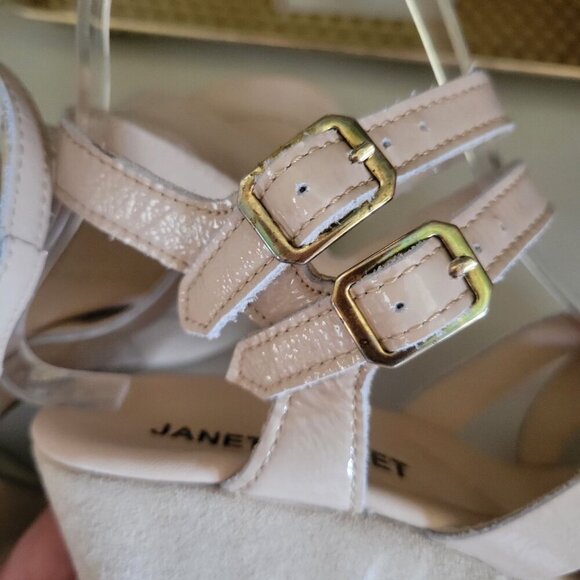 Janet & Janet Nude Platform Chunky Heels Strappy Design EU 36 - Picture 9 of 11